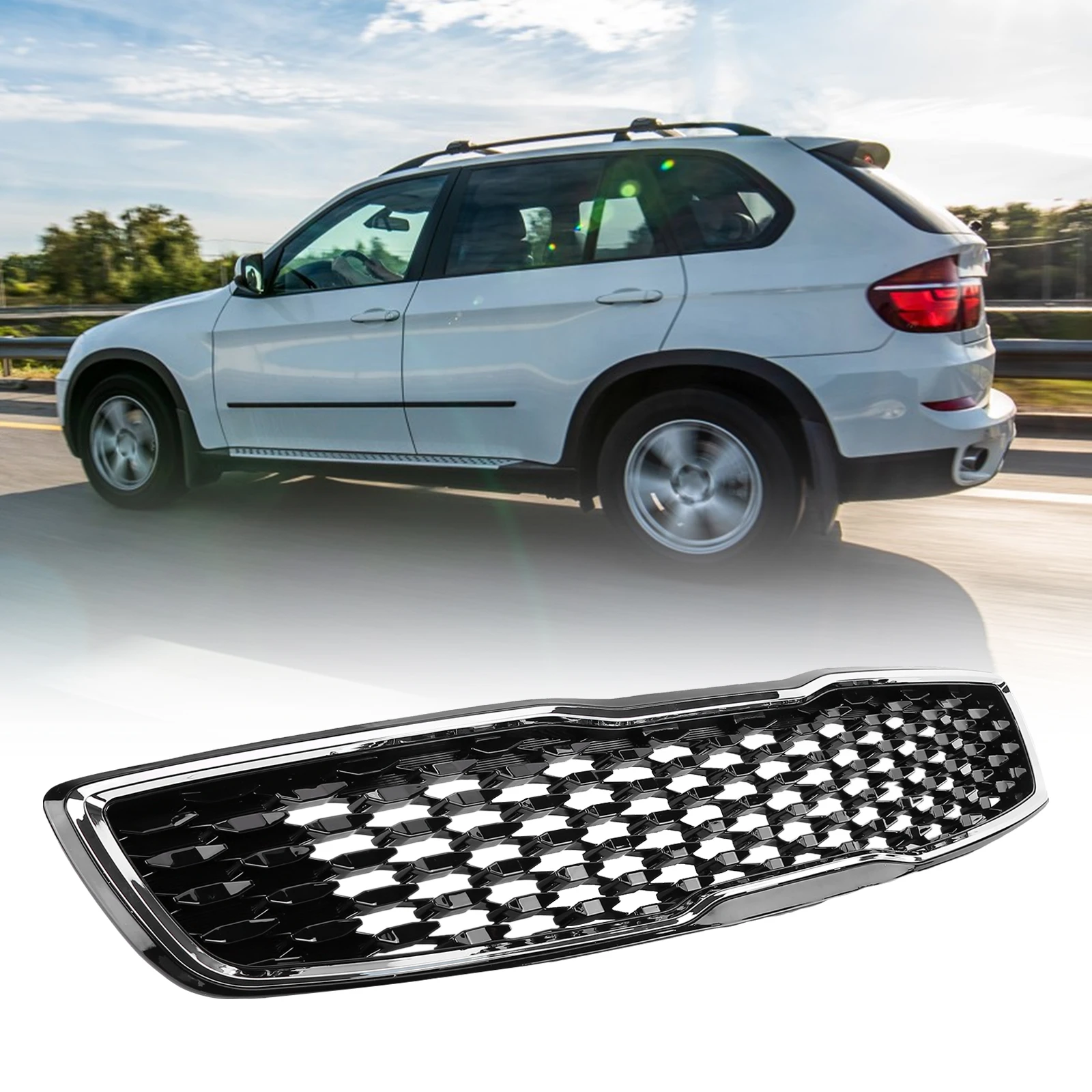 86350B0010 Front Upper Grille Grill Compatible for Forte Sedan LX SX 2017-2018
86350B0010 Front Upper Grille Grill Compatible for Forte Sedan LX SX 2017-2018
