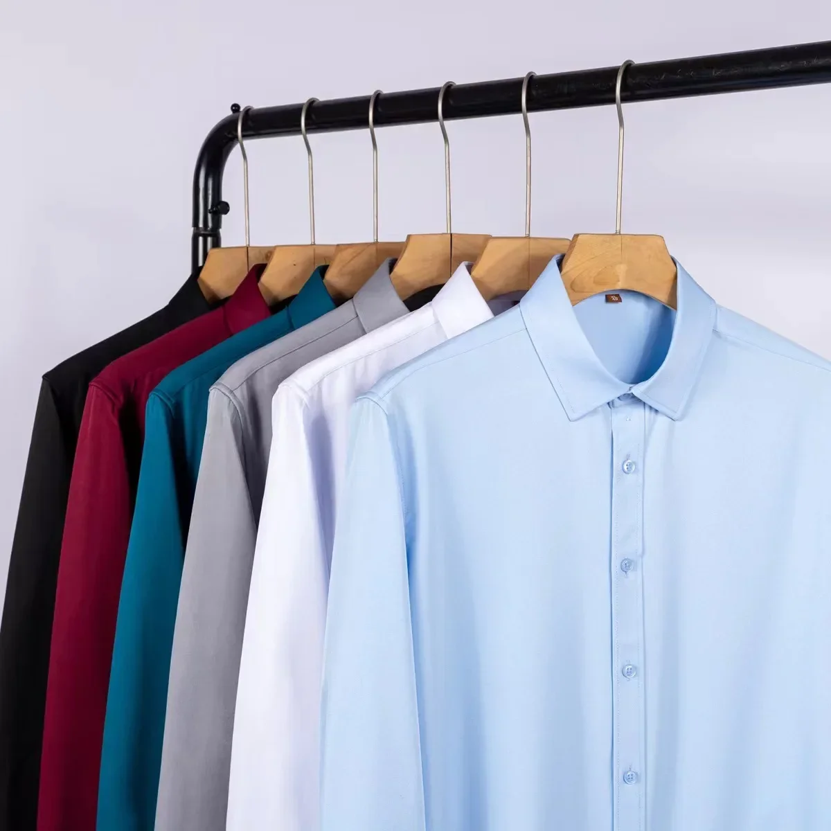 M~6XL plus size youth white elastic long sleeve casual business shirt men's work wear-resistant black shirt men's wholesale
M~6XL plus size youth white elastic long sleeve casual business shirt men's work wear-resistant black shirt men's wholesale