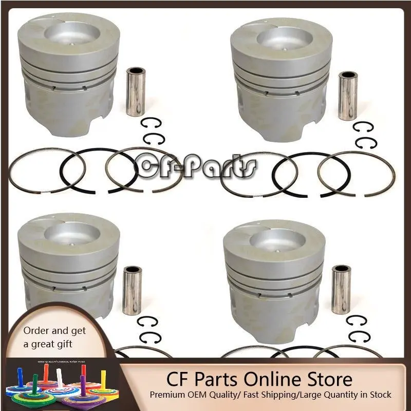 New 4 Sets STD Piston Kit With Ring 12010-01T03 Fit For Toyota FD35T Engine 102.5MM
New 4 Sets STD Piston Kit With Ring 12010-01T03 Fit For Toyota FD35T Engine 102.5MM