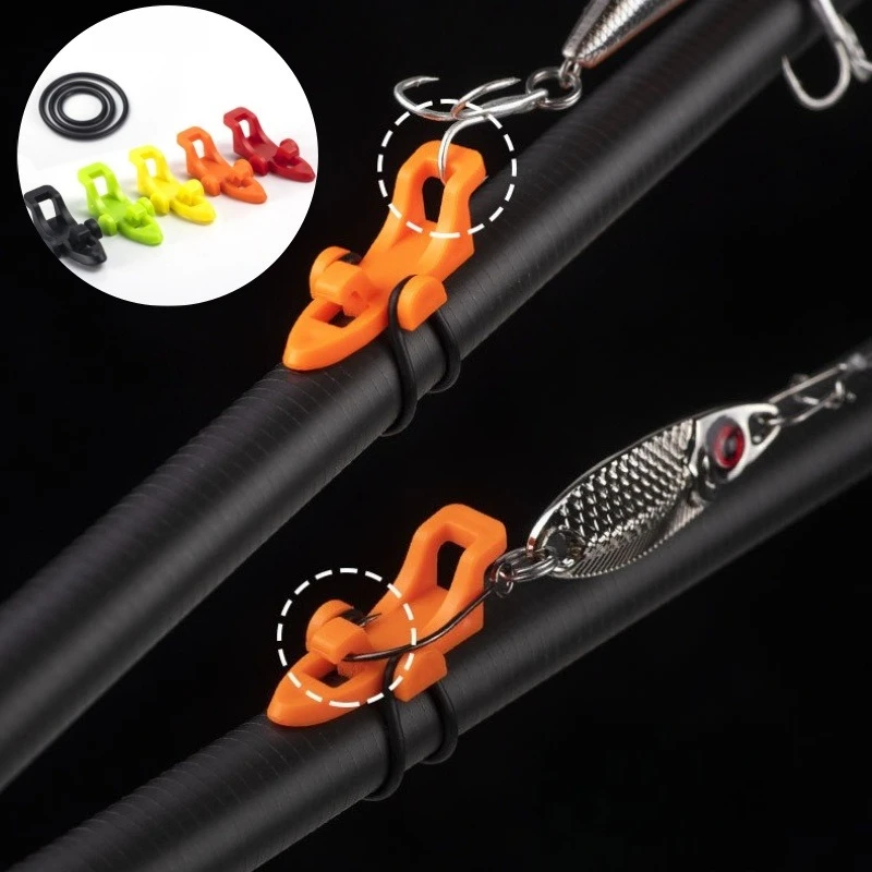 1 Set Fishing Hook Keeper Lure Bait Holder with 3 Rubber Rings for Fishing Rod Fishing Gear Portable Accessories Fixed Bait 
1 Set Fishing Hook Keeper Lure Bait Holder with 3 Rubber Rings for Fishing Rod Fishing Gear Portable Accessories Fixed Bait