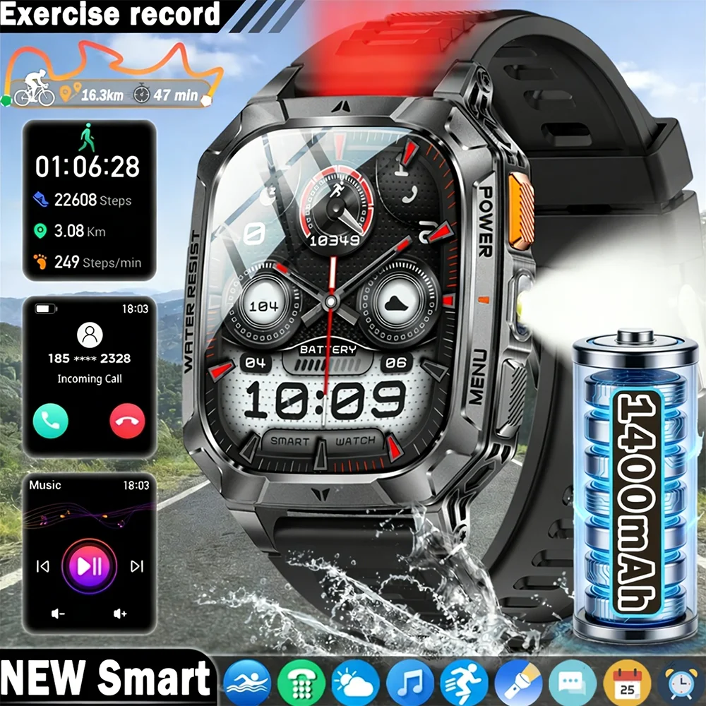 2026 New Millitary T-Rex 3 Ultra Sports SmartWatch Men 1400mAh Battery 5ATM Swim Red Light Flashlight Bluetooth Call Smartwatche
2026 New Millitary T-Rex 3 Ultra Sports SmartWatch Men 1400mAh Battery 5ATM Swim Red Light Flashlight Bluetooth Call Smartwatche