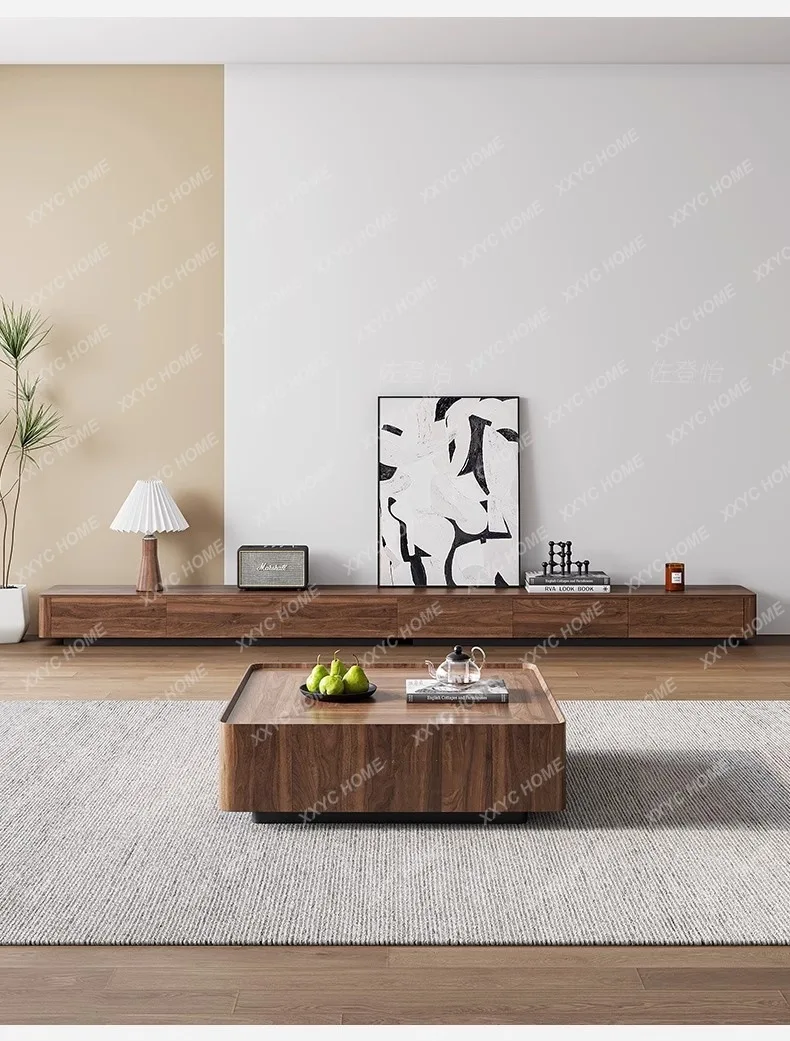 DV Solid Wood Coffee Table for Living Room Vintage Modern Simple Style Walnut Wood Square Shape New Chinese Style
DV Solid Wood Coffee Table for Living Room Vintage Modern Simple Style Walnut Wood Square Shape New Chinese Style