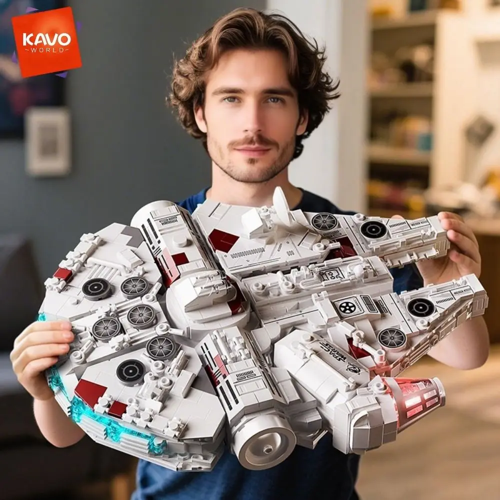 KAVOWORLD 1361PCS Galaxy Interstellar Cruiser Building Blocks Set with LED Light DIY Collectible Model Kit for Fans Holiday Gift
KAVOWORLD 1361PCS Galaxy Interstellar Cruiser Building Blocks Set with LED Light DIY Collectible Model Kit for Fans Holiday Gift