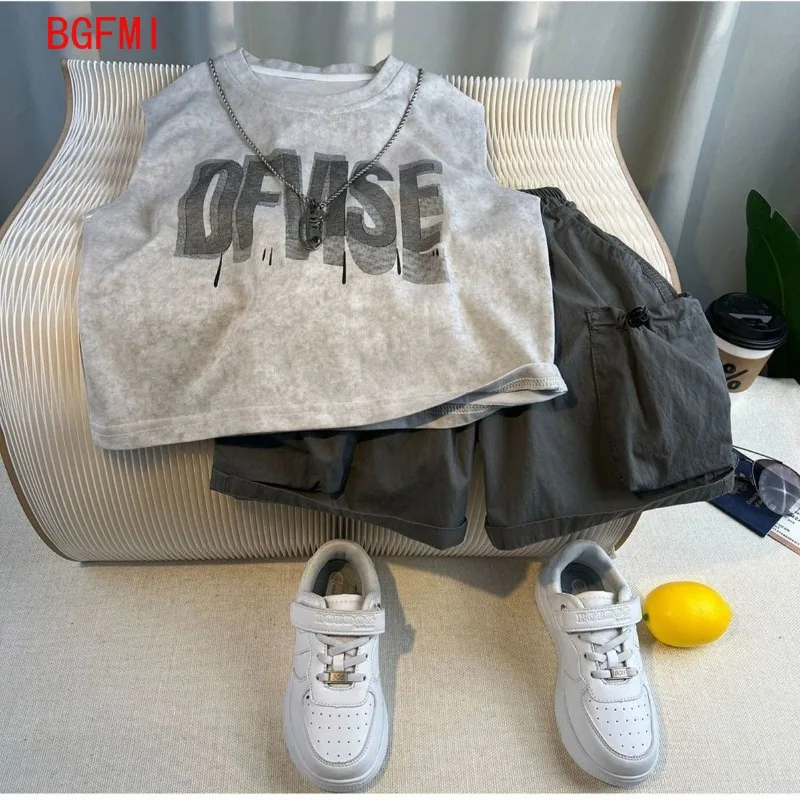 1-6 Years Old Children's Summer Clothing Boys Gray Cotton Sleeveless T Shirt + Shorts Set 2026 New Children's Baby Thin Clothes
1-6 Years Old Children's Summer Clothing Boys Gray Cotton Sleeveless T Shirt + Shorts Set 2026 New Children's Baby Thin Clothes
