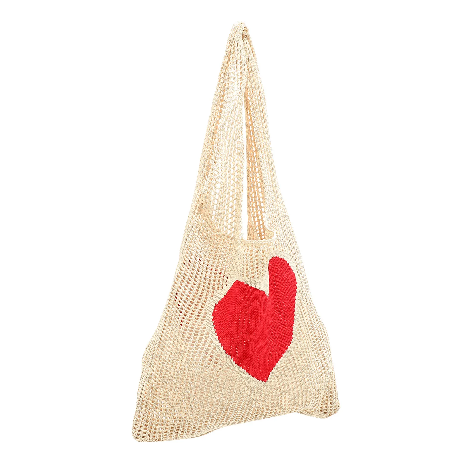 Mesh Grocery Bag Heart Pattern Knit Tote Reusable Foldable Washable Large Capacity Vegetable Fruit Shopping Carrying Pouch
Mesh Grocery Bag Heart Pattern Knit Tote Reusable Foldable Washable Large Capacity Vegetable Fruit Shopping Carrying Pouch