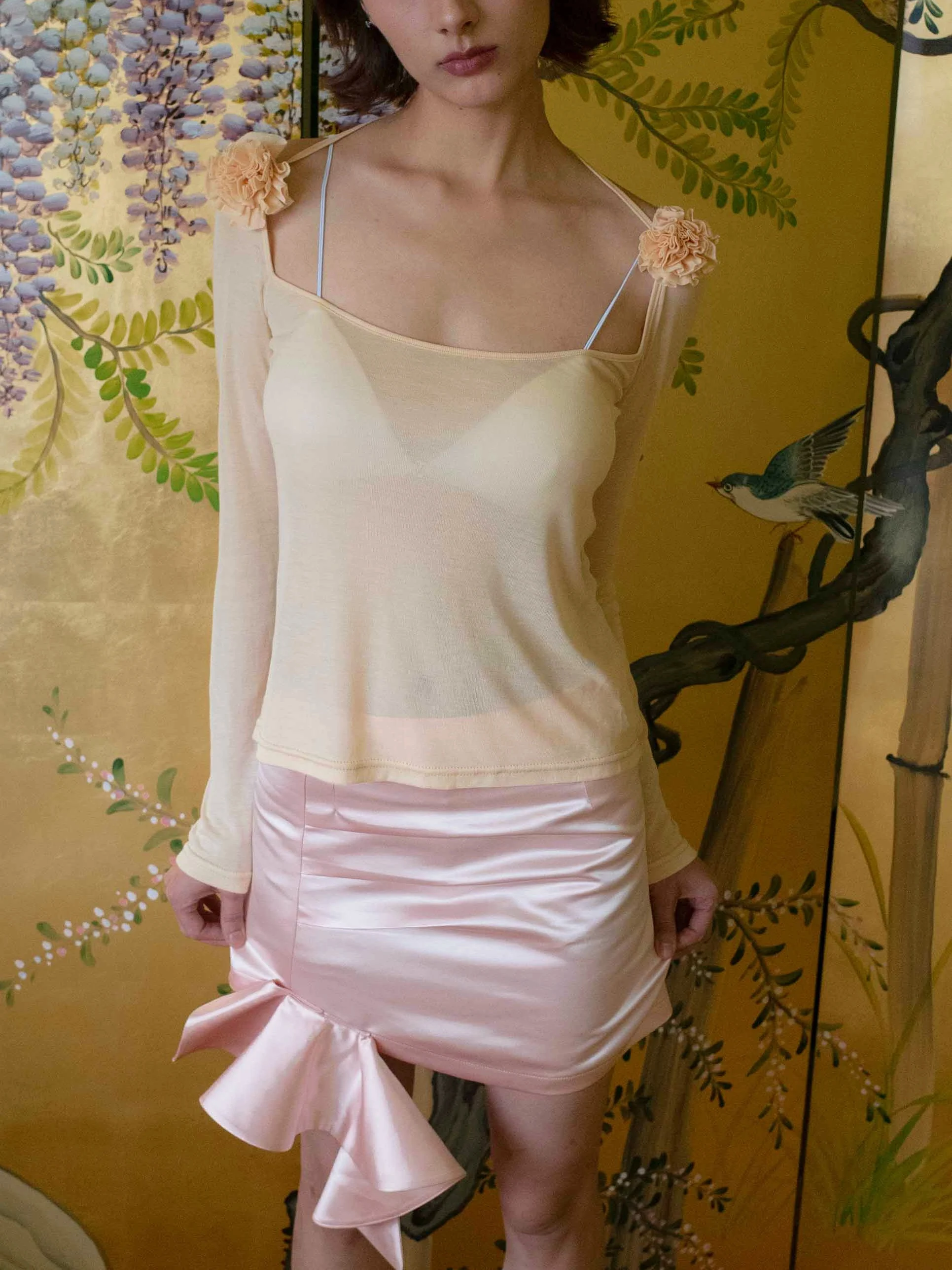 M4onn Pink Floral oulder Decoration Long Sve T-irt Lyocell Large Collar Casual Sle Women's Top Plant Floral Pattern
M4onn Pink Floral oulder Decoration Long Sve T-irt Lyocell Large Collar Casual Sle Women's Top Plant Floral Pattern