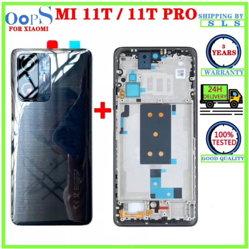 For Xiaomi 11T Battery Cover Back Door Housing LCD Front Middle Frame Camera Lens Adhesive
For Xiaomi 11T Battery Cover Back Door Housing LCD Front Middle Frame Camera Lens Adhesive