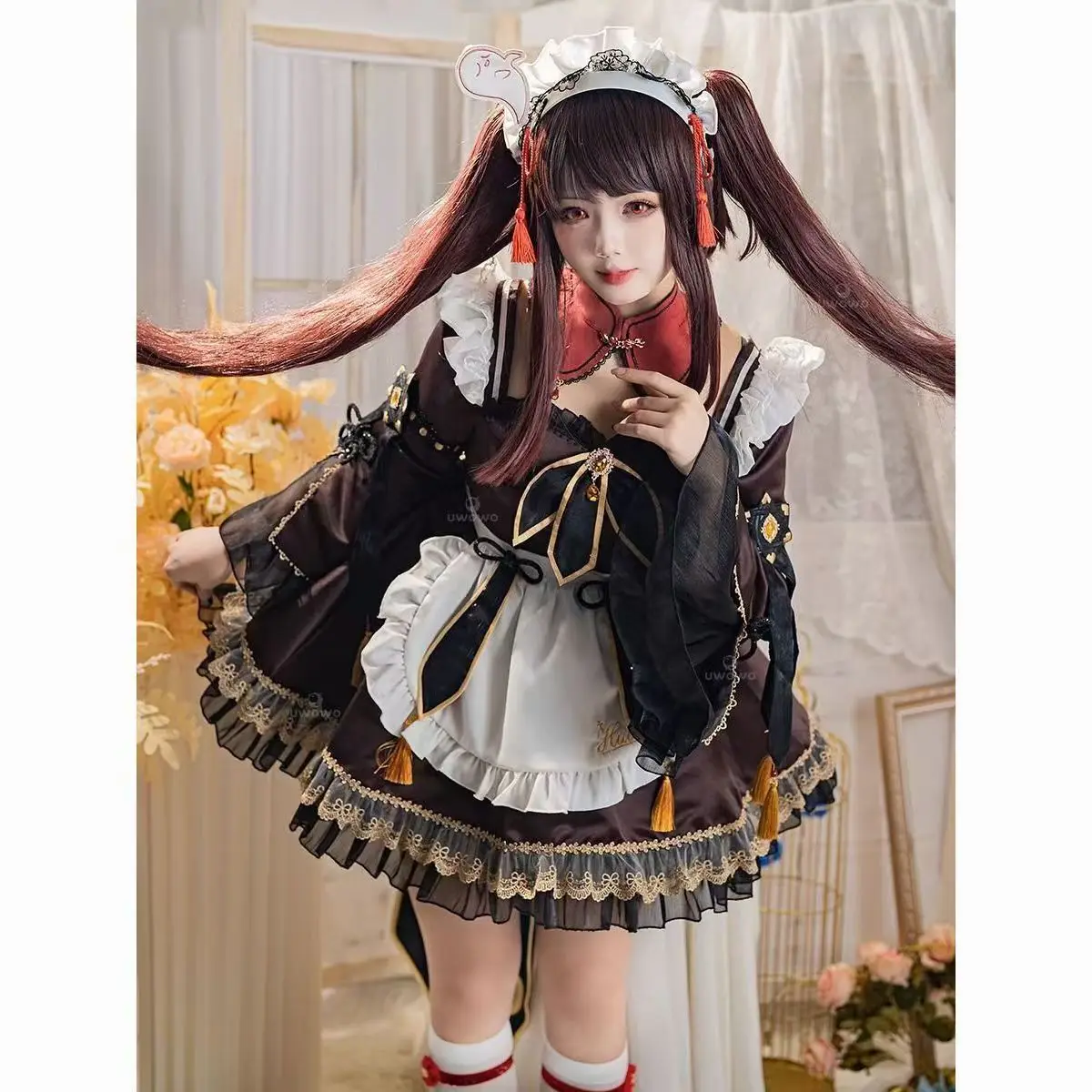 Genshin Impact cosplay costume Hutao maid outfit cosplay costume anime costume lolita set suitable for Halloween and Christmas
Genshin Impact cosplay costume Hutao maid outfit cosplay costume anime costume lolita set suitable for Halloween and Christmas