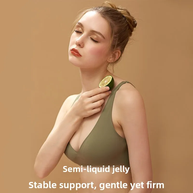 Soft Support Steel Ring Bra Women's Thin Gathered Adjustable Large Chest Appears Small Soft Support Jelly Bra Underwear
Soft Support Steel Ring Bra Women's Thin Gathered Adjustable Large Chest Appears Small Soft Support Jelly Bra Underwear