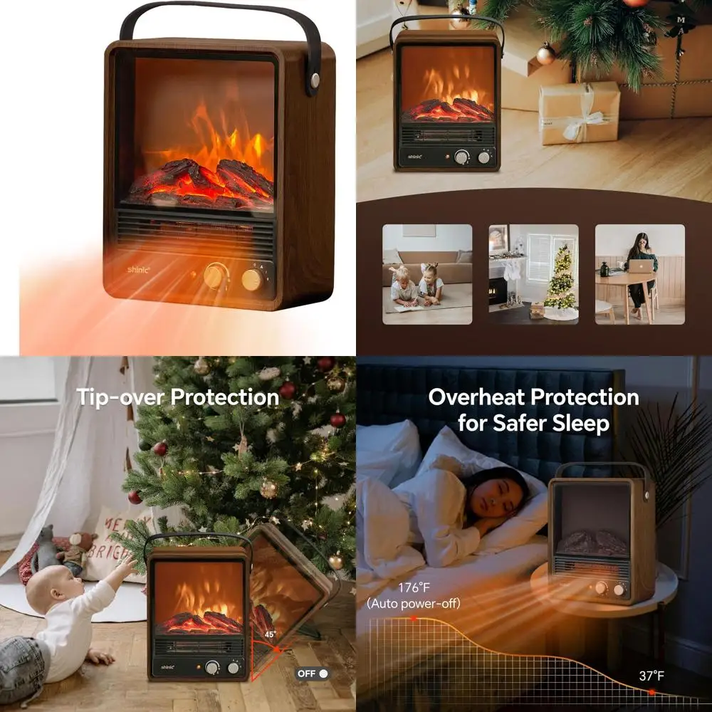 1500W Indoor Fireplace Heater with Thermostat, 3D Flames & Crackling Sound, Suitable for Home or Office (Walnut)
1500W Indoor Fireplace Heater with Thermostat, 3D Flames & Crackling Sound, Suitable for Home or Office (Walnut)