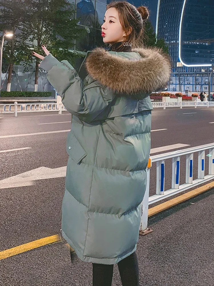 Women's Puffer Down cotton jacket Woman Winter 2023 Down cotton jacket Thicken Simulated wool Fur Hood Parkas Long Winter Jacket
Women's Puffer Down cotton jacket Woman Winter 2023 Down cotton jacket Thicken Simulated wool Fur Hood Parkas Long Winter Jacket