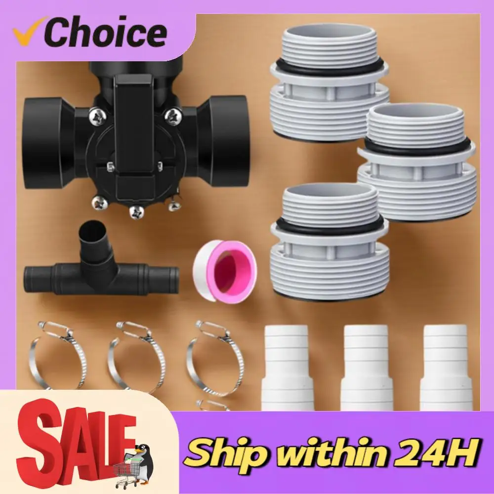 3 Way Swimming Pool Diverter Valve Kit with Stop Function Swimming Pool Bypass Set Diverter Valve Hose Adapter for Replacement
3 Way Swimming Pool Diverter Valve Kit with Stop Function Swimming Pool Bypass Set Diverter Valve Hose Adapter for Replacement