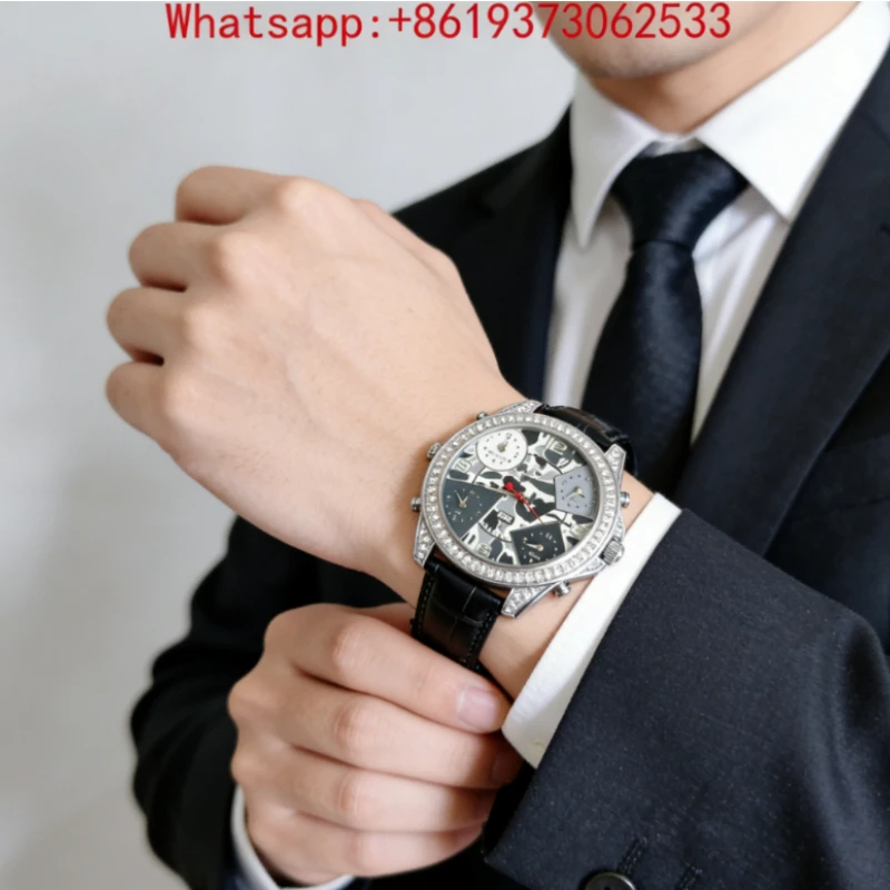 Customized New Fashion Trend High-end Rhinestone Gypsy Plate Quartz Boys and Girls Belt Watch
Customized New Fashion Trend High-end Rhinestone Gypsy Plate Quartz Boys and Girls Belt Watch