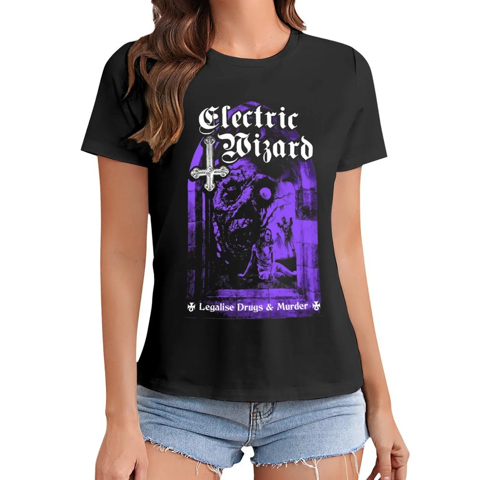 Electric Wizard - Legalise it T-Shirt customs cute clothes oversized cropped t shirts for Women
Electric Wizard - Legalise it T-Shirt customs cute clothes oversized cropped t shirts for Women