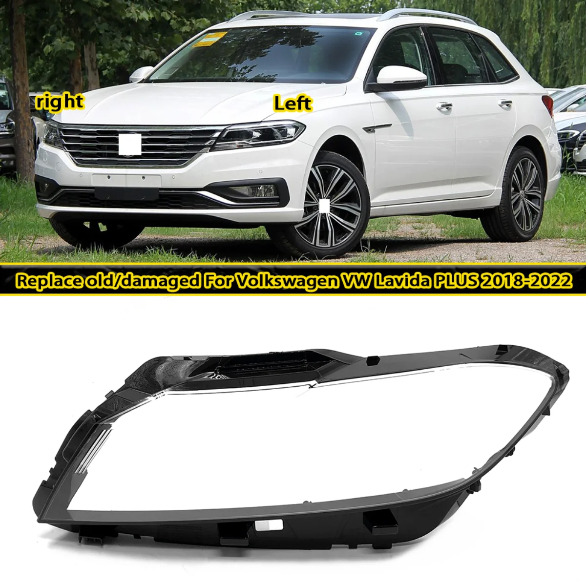 For Volkswagen VW Lavida PLUS 2018-2022(High)Headlamp Cover Headlight Shell Lens Plexiglass Replacement for Car Headlamp
For Volkswagen VW Lavida PLUS 2018-2022(High)Headlamp Cover Headlight Shell Lens Plexiglass Replacement for Car Headlamp