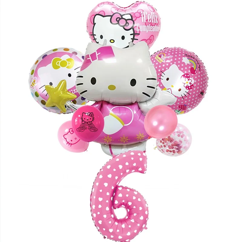 9pcs Hello Kitty Foil Balloons Set Anime Cat Confetti Latex Balloon Kids Birthday Party Decorations Balloon Baby Shower Supplie9
9pcs Hello Kitty Foil Balloons Set Anime Cat Confetti Latex Balloon Kids Birthday Party Decorations Balloon Baby Shower Supplie9