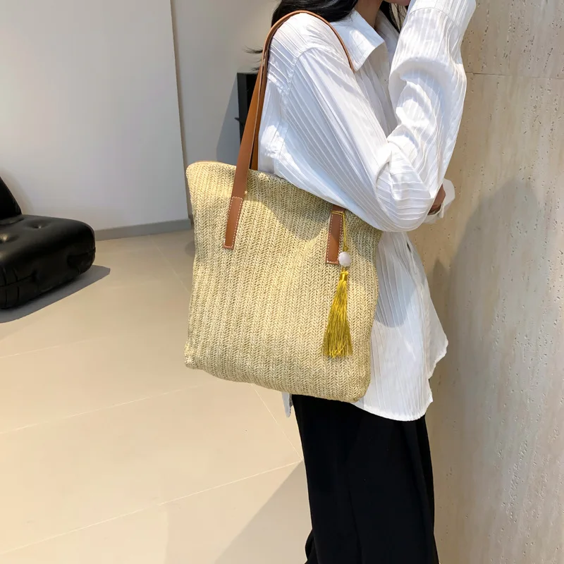 Luxury Bag Women's Handbags Sale Woven Cheap Shoulder Strap Designer Bags Beach Big Women Y2k Tote Large Straw Everything
Luxury Bag Women's Handbags Sale Woven Cheap Shoulder Strap Designer Bags Beach Big Women Y2k Tote Large Straw Everything