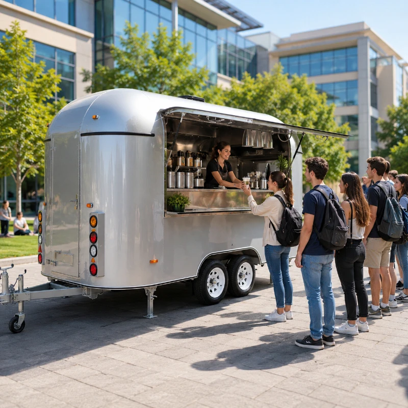 Customized Food Truck Mobile with Kitchen Ice Cream Coffee Hot Dog Pizza Vending Cart Fully Equipped Street Concession Trailer
Customized Food Truck Mobile with Kitchen Ice Cream Coffee Hot Dog Pizza Vending Cart Fully Equipped Street Concession Trailer