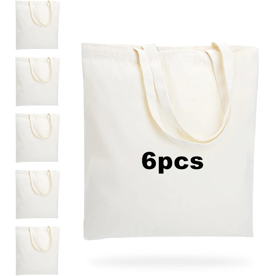 Canvas Tote Bag 6 Pack Sublimation Tote Blank Lightweight Reusable Grocery Bags Sustainable Eco Friendly Use for DIY Gift Bags
Canvas Tote Bag 6 Pack Sublimation Tote Blank Lightweight Reusable Grocery Bags Sustainable Eco Friendly Use for DIY Gift Bags