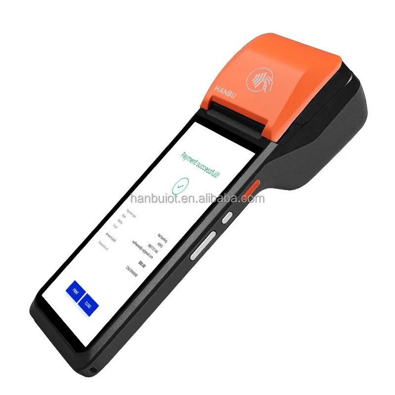 Android 14 4G Wifi NFC 5.99 Inch Smart POS Terminal Handheld POS System Barcode Scanner Billing Mobile POS
