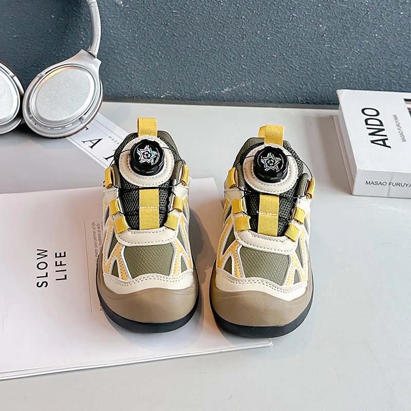 Kids Rotating Button Children Running Shoes Sports Shoes Soft Bottom 2026 Brand New Boys Girls Casual Sneakers Handsome Non-slip
Kids Rotating Button Children Running Shoes Sports Shoes Soft Bottom 2026 Brand New Boys Girls Casual Sneakers Handsome Non-slip