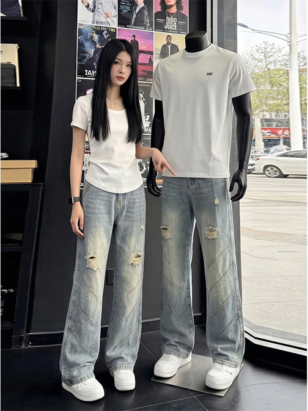 Blue Men's Jeans Cleanfit Ripped High Street Design Straight Leg Micro Flare Summer American Style Cotton Polyester Blend
Blue Men's Jeans Cleanfit Ripped High Street Design Straight Leg Micro Flare Summer American Style Cotton Polyester Blend