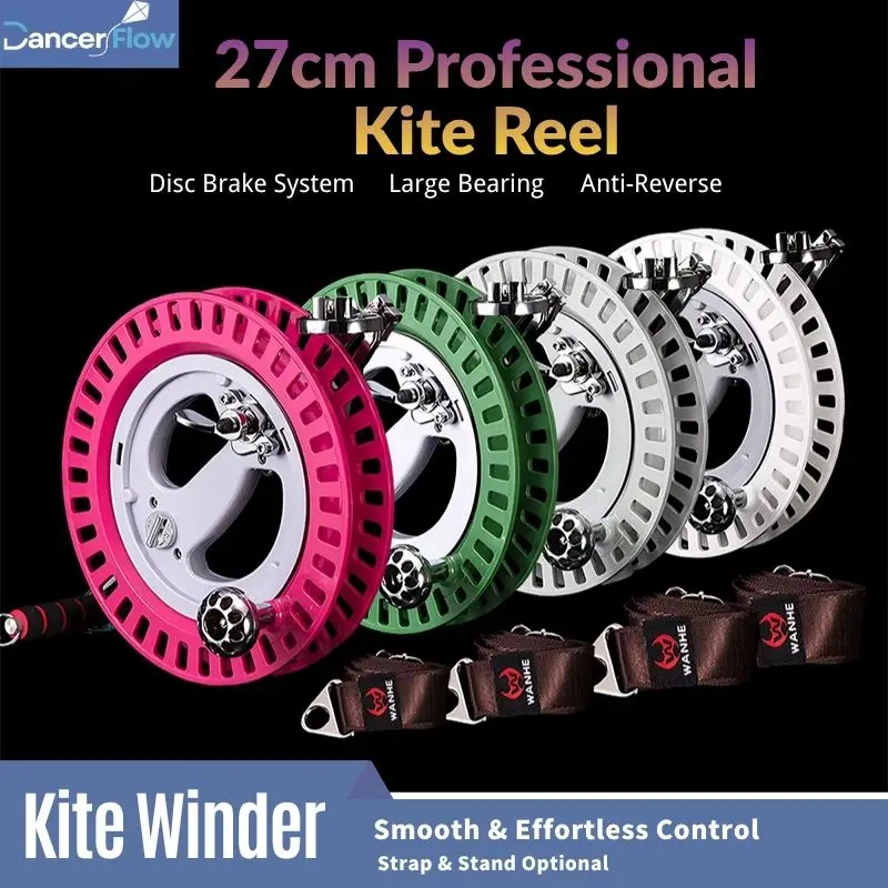 27cm Kite Reel Professional Kite Winder with Strap Large Kite Wheel for Adults
27cm Kite Reel Professional Kite Winder with Strap Large Kite Wheel for Adults