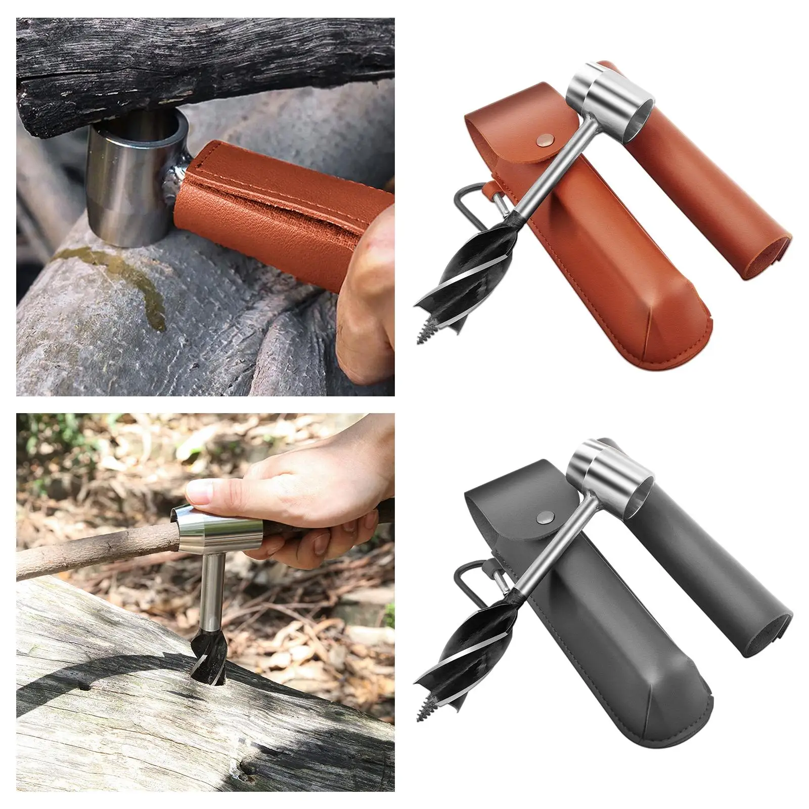 Wood Auger Drill Bit Woodworking Multi Purpose Punch Tool for Backpacking
Wood Auger Drill Bit Woodworking Multi Purpose Punch Tool for Backpacking