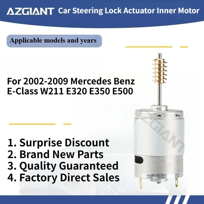 Для 2002-2009 Mercedes Benz E-Class W211 E320 E350 E500 AZGIANT Автомобильный привод замка рулевого управления, внутренний двигатель постоянного тока 12 В, автоаксессуары
Для 2002-2009 Mercedes Benz E-Class W211 E320 E350 E500 AZGIANT Автомобильный привод замка рулевого управления, внутренний двигатель постоянного тока 12 В, автоаксессуары