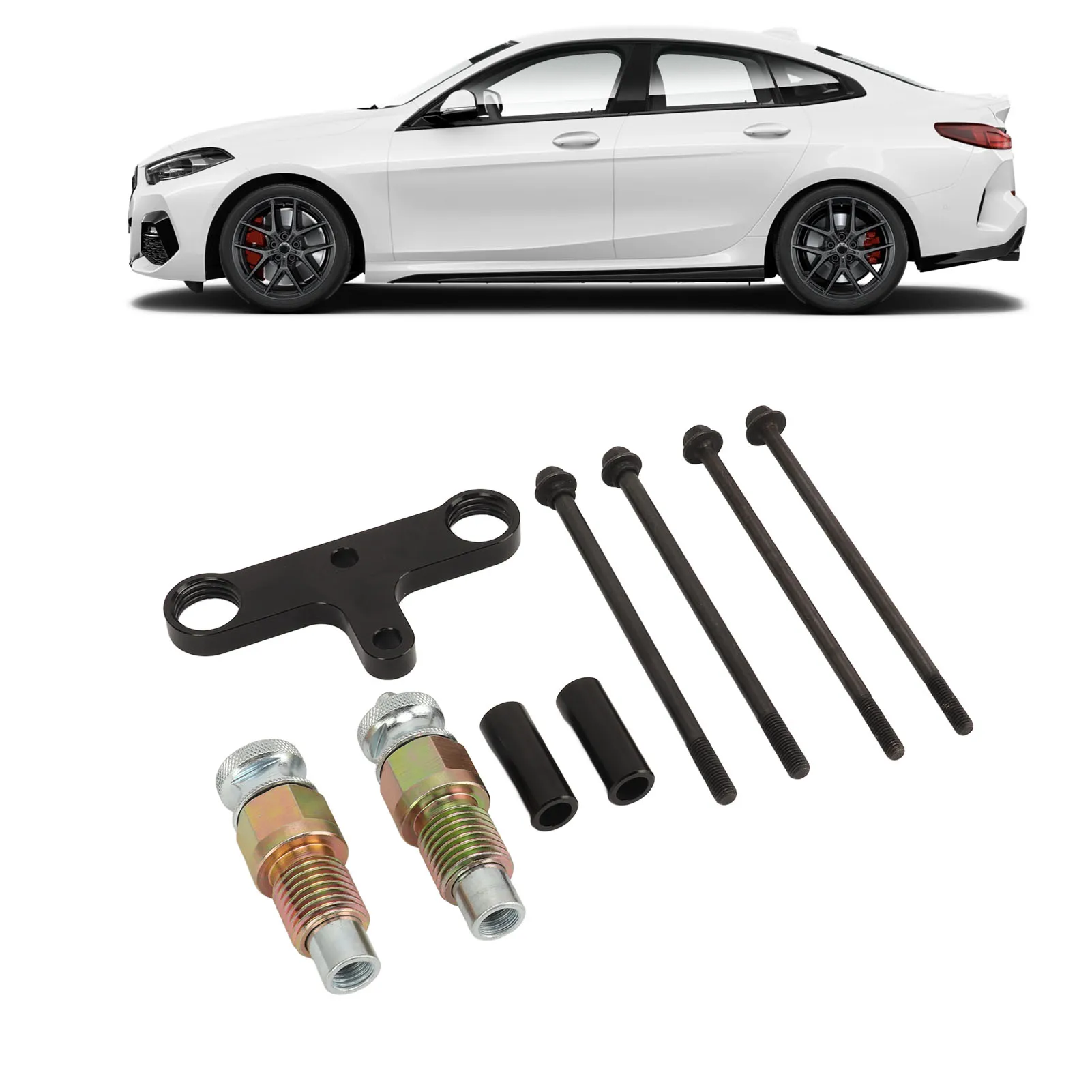 Fuel Injector Removal Puller Tool Hardened Metal Black Finish 130320 Injector Installation Tool Set for N20 N55 Engine
Fuel Injector Removal Puller Tool Hardened Metal Black Finish 130320 Injector Installation Tool Set for N20 N55 Engine