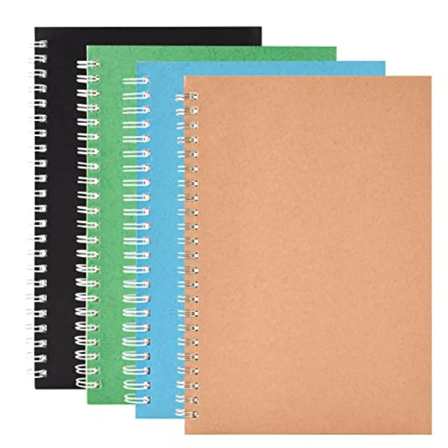 EastyGold Spiral Notebook Retro Note Books A5 Composition Colorful Kraft Lined Paper Coil Wirebound Sketch Book Bulk Journals C
EastyGold Spiral Notebook Retro Note Books A5 Composition Colorful Kraft Lined Paper Coil Wirebound Sketch Book Bulk Journals C