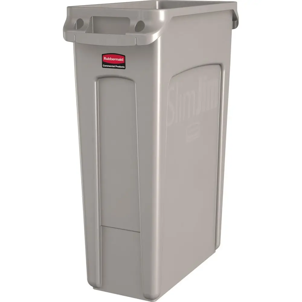 23 Gallon Beige Ventilated Plastic Trash Can for Kitchens, Classrooms, and Offices
23 Gallon Beige Ventilated Plastic Trash Can for Kitchens, Classrooms, and Offices