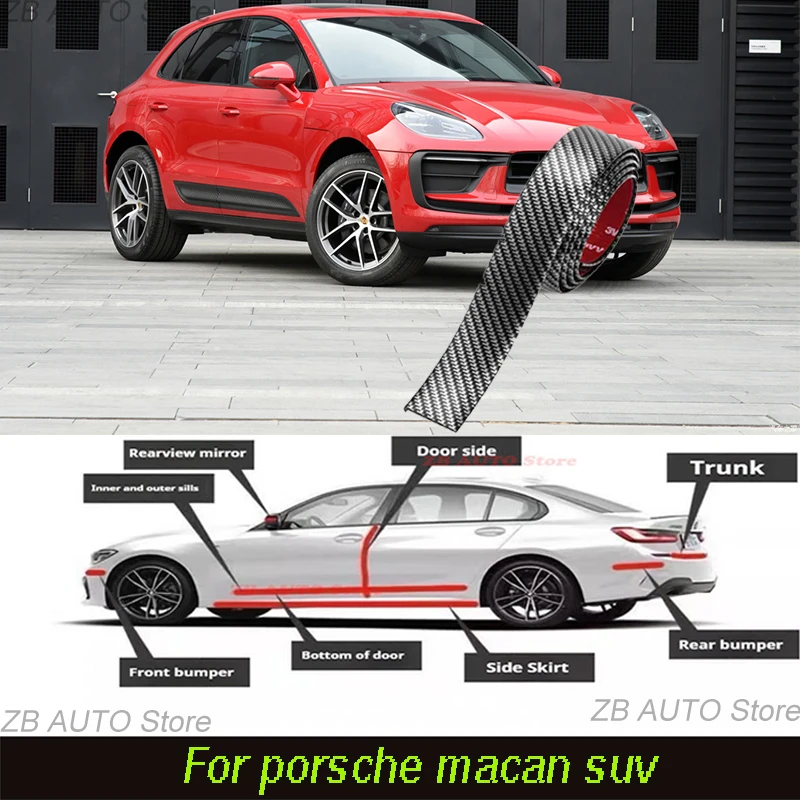 For Porsche Macan Suv Strong adhesive bumper strip, front and rear lip side skirts, collision and scratch resistant suitable
For Porsche Macan Suv Strong adhesive bumper strip, front and rear lip side skirts, collision and scratch resistant suitable