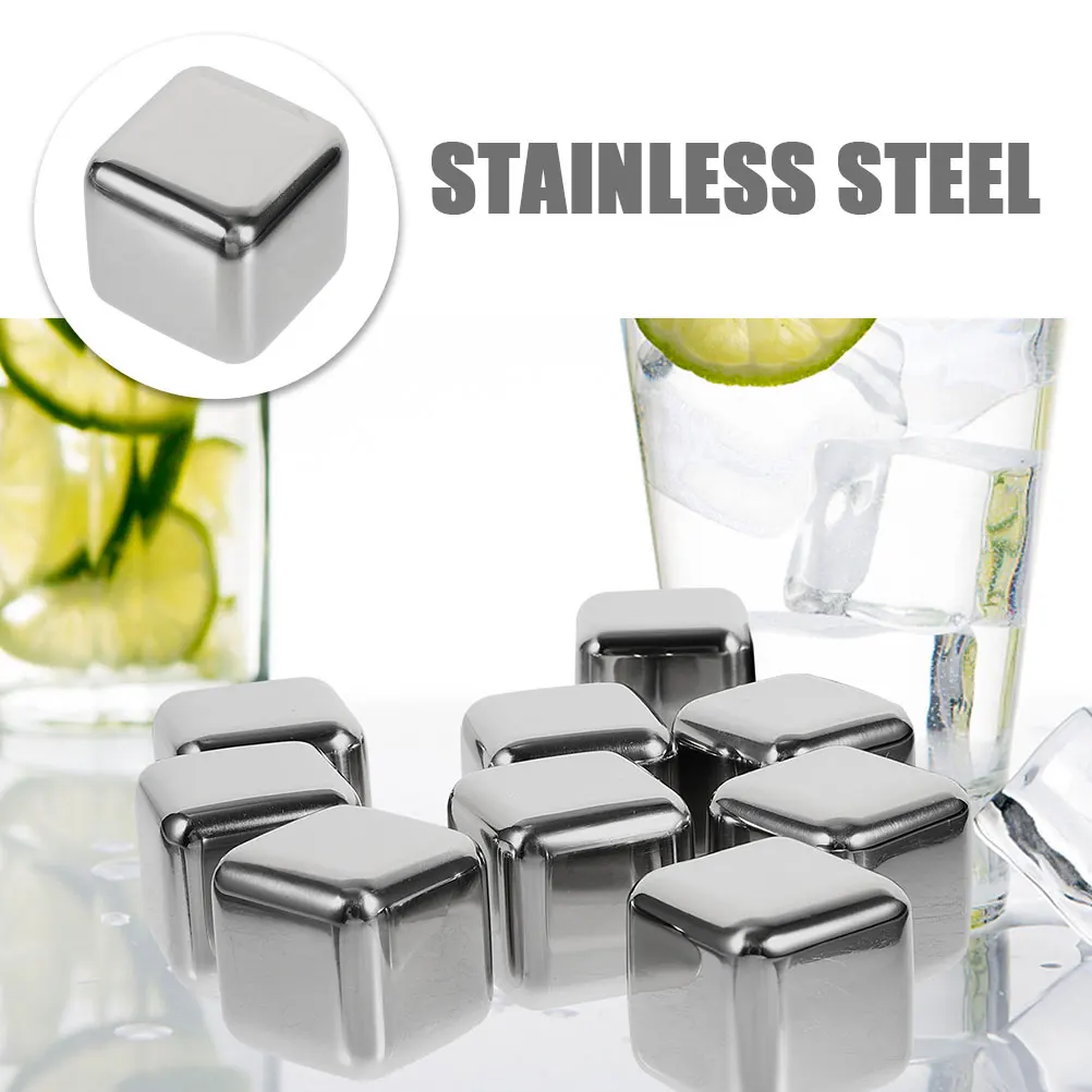 4pcs Stainless Steel Ice Cubes Silver Reusable Whiskey Stones Food Grade 304 Bar Tools Cooling Beverage Drink Accessories
4pcs Stainless Steel Ice Cubes Silver Reusable Whiskey Stones Food Grade 304 Bar Tools Cooling Beverage Drink Accessories