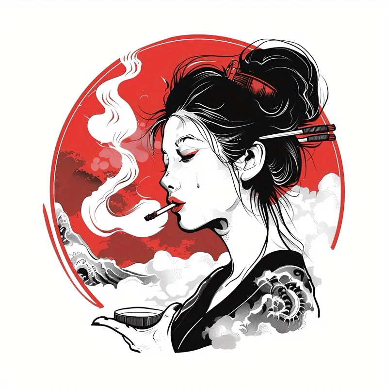 Round Vinyl Decal Anime Geisha & Cherry Blossom Pattern Waterproof Anti-scratch Sticker for Auto Moto Bumper
Round Vinyl Decal Anime Geisha & Cherry Blossom Pattern Waterproof Anti-scratch Sticker for Auto Moto Bumper