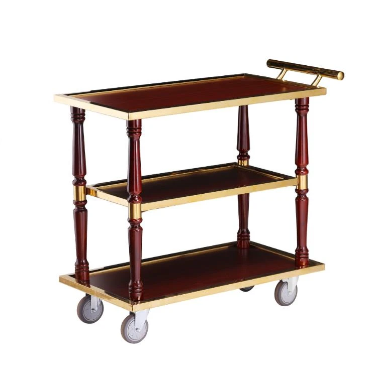 High-Grade Traditional Style 3-Layer Wooden Tea & Liquor Trolley Custom KTV Restaurant Hand Storage Cart For Hotels And Dining
High-Grade Traditional Style 3-Layer Wooden Tea & Liquor Trolley Custom KTV Restaurant Hand Storage Cart For Hotels And Dining