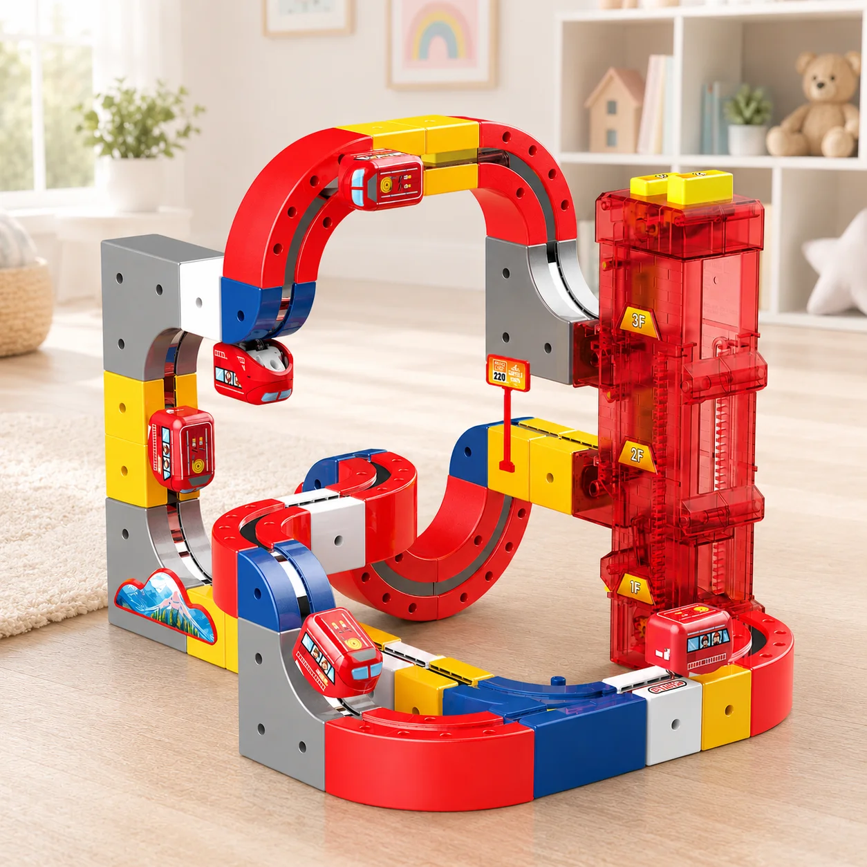 Electric Magnetic Force Track Set with Assembly Lift Elevator - Educational Suspension Track Train Toy for Kids
Electric Magnetic Force Track Set with Assembly Lift Elevator - Educational Suspension Track Train Toy for Kids