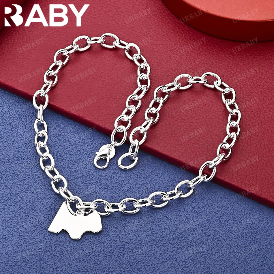 URBABY 45cm 925 Sterling Silver Puppy Chain Necklace Charm Trend Birthday Gifts Fashion Party
URBABY 45cm 925 Sterling Silver Puppy Chain Necklace Charm Trend Birthday Gifts Fashion Party