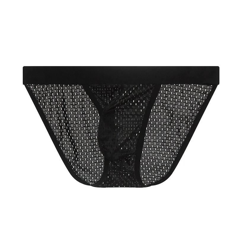 Solid color men's underwear wide waist mesh thin breathable U convex elastic low waist sports high-crotch pants briefs
Solid color men's underwear wide waist mesh thin breathable U convex elastic low waist sports high-crotch pants briefs