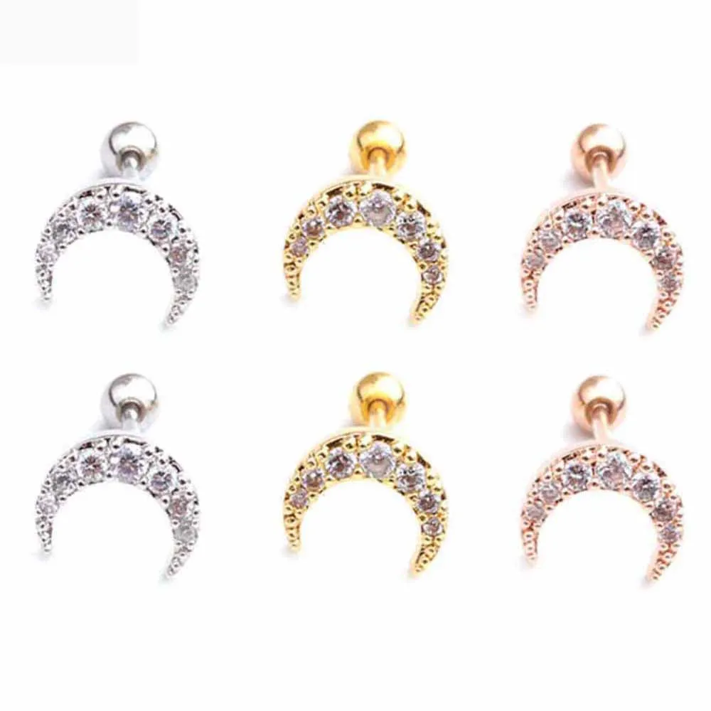 5pcs New Personality Stainless Steel Moon Thin Rod Ear Bone Nail Exquisite Piercing Jewelry
5pcs New Personality Stainless Steel Moon Thin Rod Ear Bone Nail Exquisite Piercing Jewelry