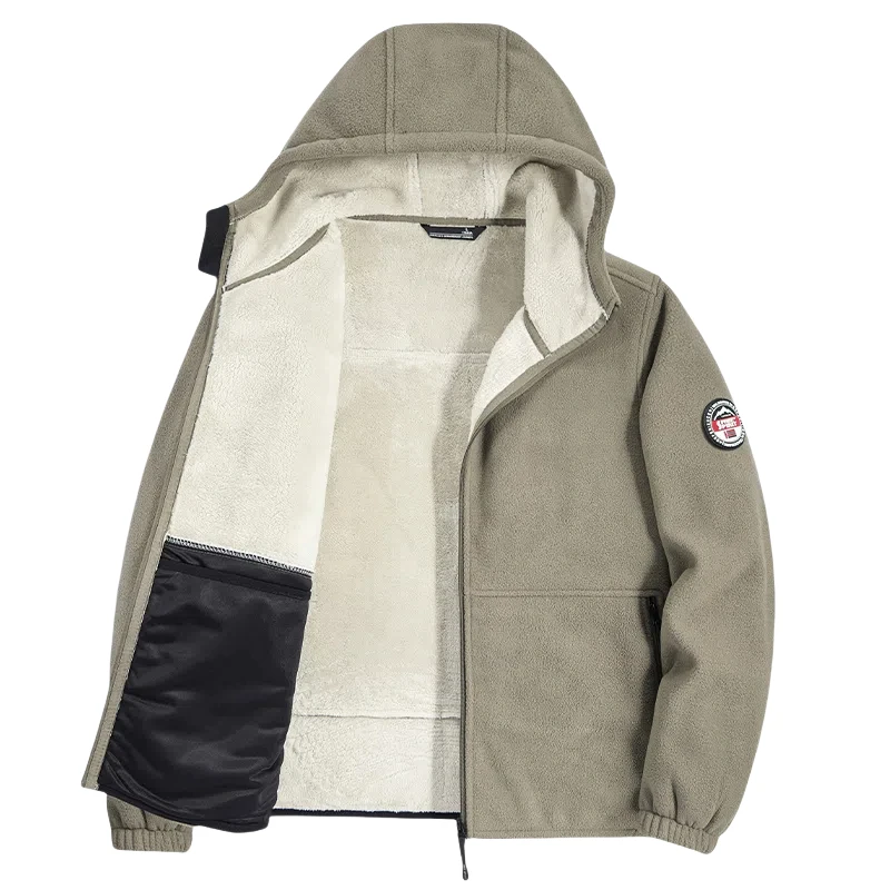 Korean Style Men's Solid Color Jackets New Men's Casual Inner Lamb Wool Thick Coat Middle-aged and Young Men's Outdoor Jacket
Korean Style Men's Solid Color Jackets New Men's Casual Inner Lamb Wool Thick Coat Middle-aged and Young Men's Outdoor Jacket