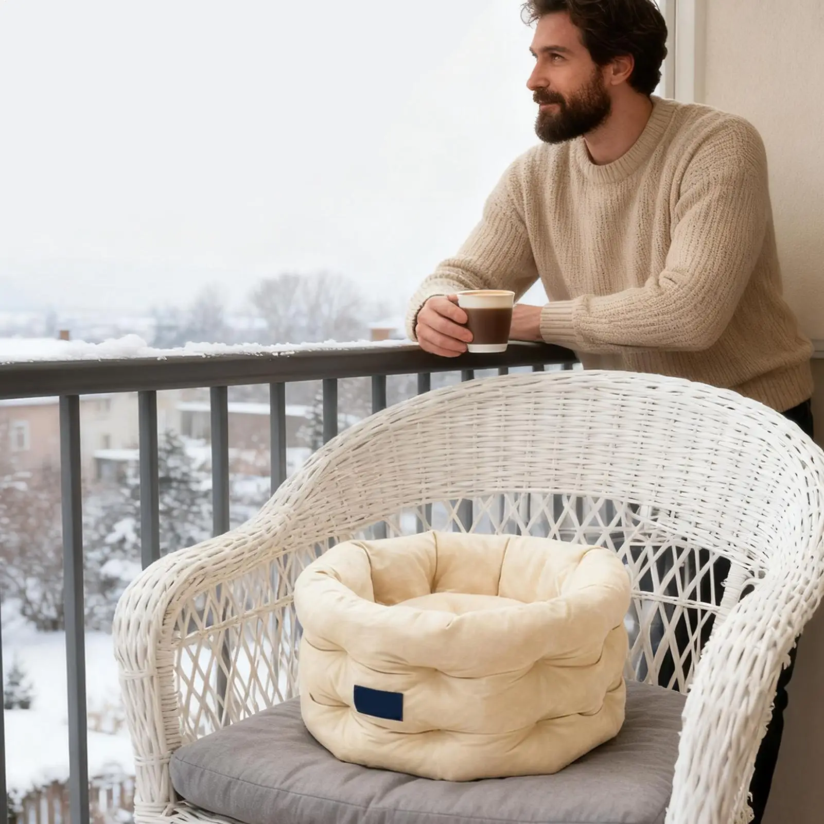 Кровать для кошек, круглая толстая подушка с приподнятым краем, круглые моющиеся кровати для домашних животных, удобные для котят, Рождество, зима, в помещении, на открытом воздухе
Кровать для кошек, круглая толстая подушка с приподнятым краем, круглые моющиеся кровати для домашних животных, удобные для котят, Рождество, зима, в помещении, на открытом воздухе