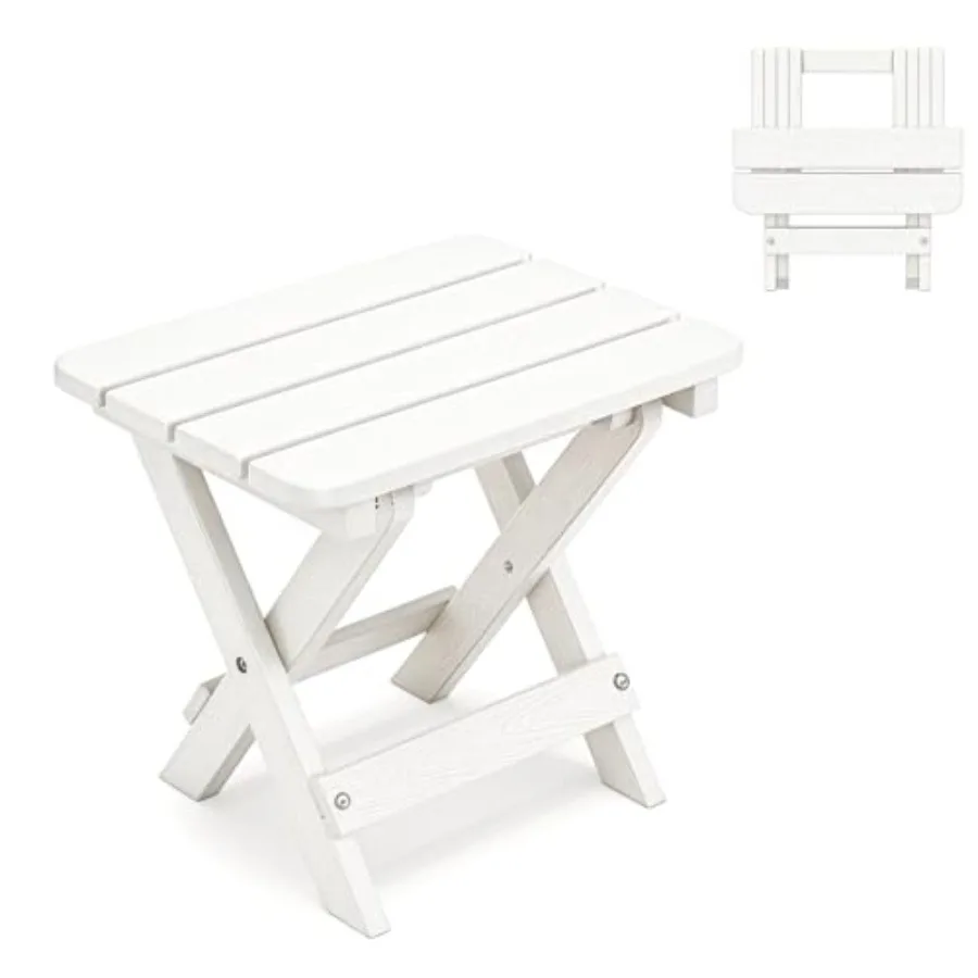 Folding Outdoor Side TableSmall HDPE Patio Table All-Weather Compact Portable End Table for Patio Porch Pool White 11.8" D x 15
Folding Outdoor Side TableSmall HDPE Patio Table All-Weather Compact Portable End Table for Patio Porch Pool White 11.8" D x 15