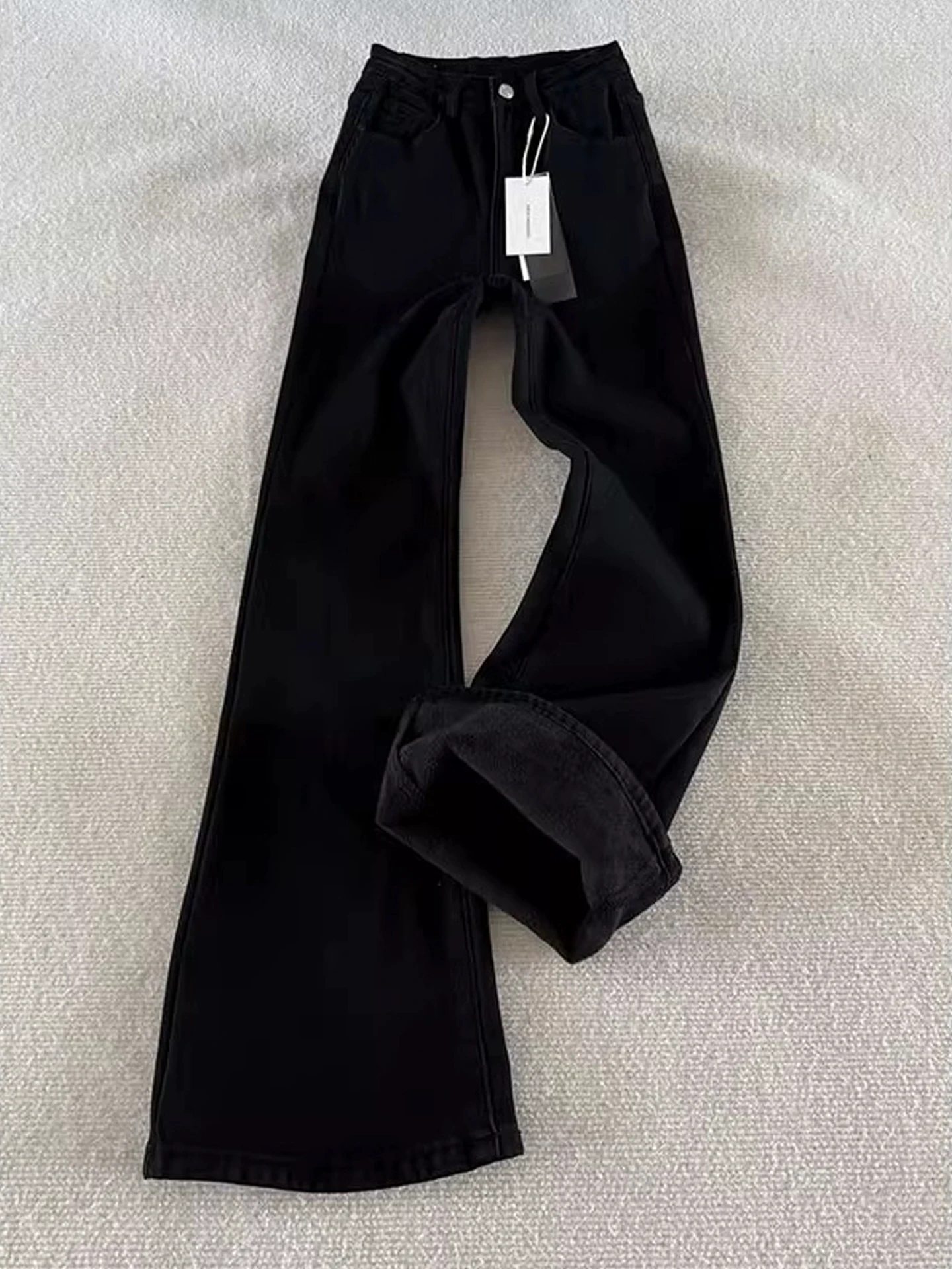 Мужские джинсы Cleanfit с флисовой подкладкой, расклешенные, черные, прямые, в американском стиле High Street, для зимы, повседневные
Мужские джинсы Cleanfit с флисовой подкладкой, расклешенные, черные, прямые, в американском стиле High Street, для зимы, повседневные