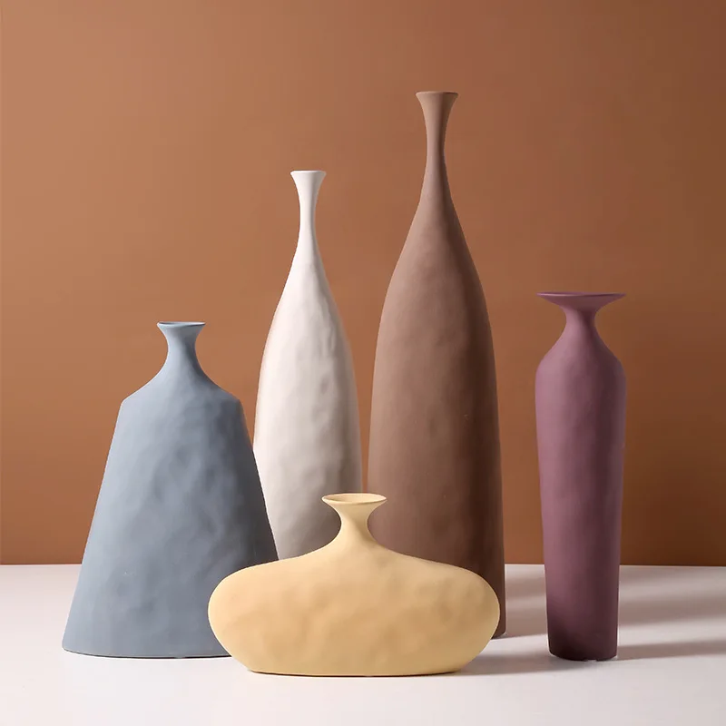 Ceramic Vase Ornaments TV Cabinet Morandi Home Living Room Geometric Irregularity Model Room Dining Table Atmosphere Handicrafts
Ceramic Vase Ornaments TV Cabinet Morandi Home Living Room Geometric Irregularity Model Room Dining Table Atmosphere Handicrafts