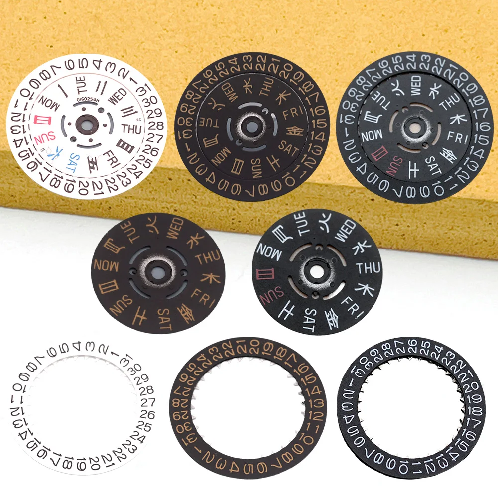 NH Movement Date Week Wheel Dial Kanji Wheel Mechanical Movement NH35a NH36a Crown at 3.0 3.8 4.1 Date Week Dial Parts 
NH Movement Date Week Wheel Dial Kanji Wheel Mechanical Movement NH35a NH36a Crown at 3.0 3.8 4.1 Date Week Dial Parts