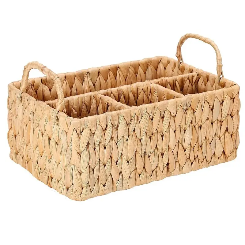 WORTHOWN-Flatware Organizer Water Hyacinth Cutlery Utensil Holder, Wicker Party Silverware Caddy With Handles For Kitchen And Pi
WORTHOWN-Flatware Organizer Water Hyacinth Cutlery Utensil Holder, Wicker Party Silverware Caddy With Handles For Kitchen And Pi