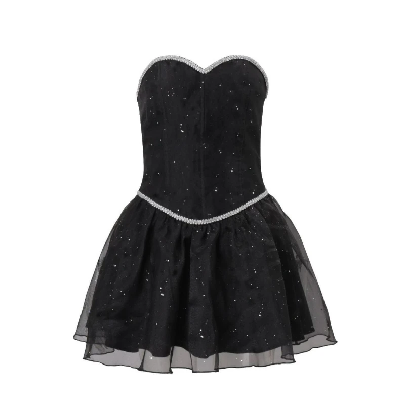 2026 Summer New Fashionable Elegant High-end Waist-cinching Black Dress Waist-cinching Figure-hugging Strapless Dress for Women
2026 Summer New Fashionable Elegant High-end Waist-cinching Black Dress Waist-cinching Figure-hugging Strapless Dress for Women