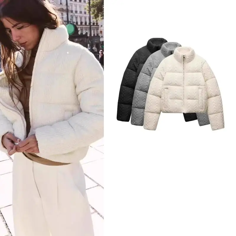 Autumn Winter New Arrival Women's Cotton Jaet Zipper ort Sve Long Zipper Stand Collar Versatile Outerwear 638229
Autumn Winter New Arrival Women's Cotton Jaet Zipper ort Sve Long Zipper Stand Collar Versatile Outerwear 638229