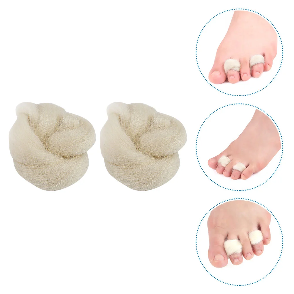 2 Pcs Wool Toe Separator Foot Fingers Protector Silicone Pad Care Household Feet
2 Pcs Wool Toe Separator Foot Fingers Protector Silicone Pad Care Household Feet
